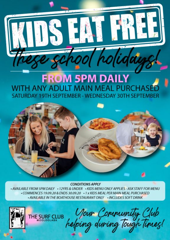 KIDS EAT FREE | The Surf Club Mooloolaba